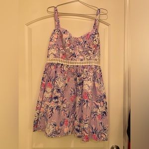 Lilly Pulitzer Devyn Dress light lilac verbena trunks in the air 16